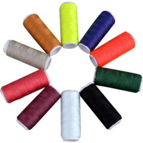 10 Roll/Pack Colorful 200yards Sewing Thread Polyester Thread Cones Set Strong And Durable Threads For Embroidery Hand Machines