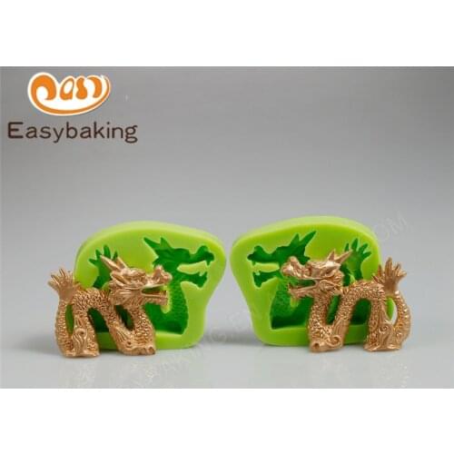 2PCS Chinese Dragons Silicone Mold Candy Chocolate Art and Craft Mould Cooking Tools Fondant Cake Decorating Molds