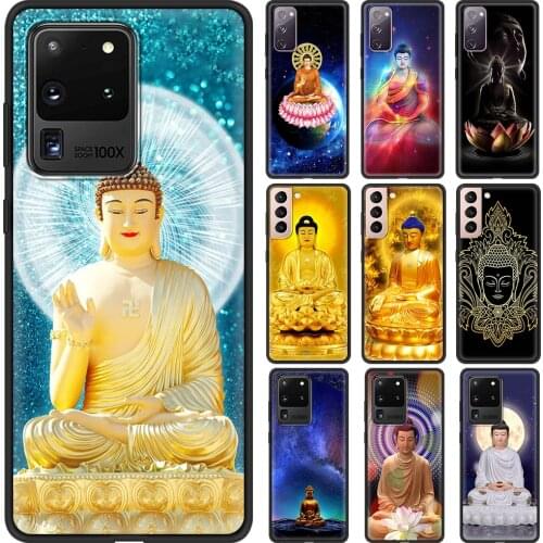 Accessories Cover for Samsung Galaxy S20 FE S21 S20 Ultra S10 Lite S10E S9 Plus 5G Luxury Case Shell Buddhism Shakyamuni Buddha