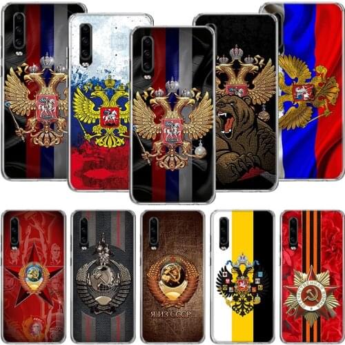 Russia Russian Flags Emblem Phone Case For Huawei P30 P40 P20 P10 Mate 20 10 30 Lite Pro P Smart Z Plus Printing Cover Coque She