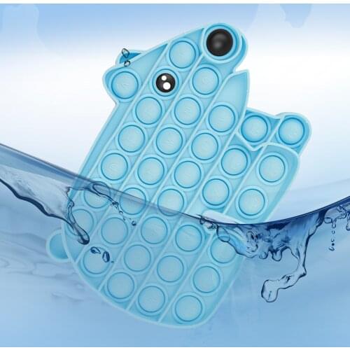 Children Fun Pressure Reduction Toy Funny Push Bubble Sensory Interactive Toys Portable Silicone Stress Reliever