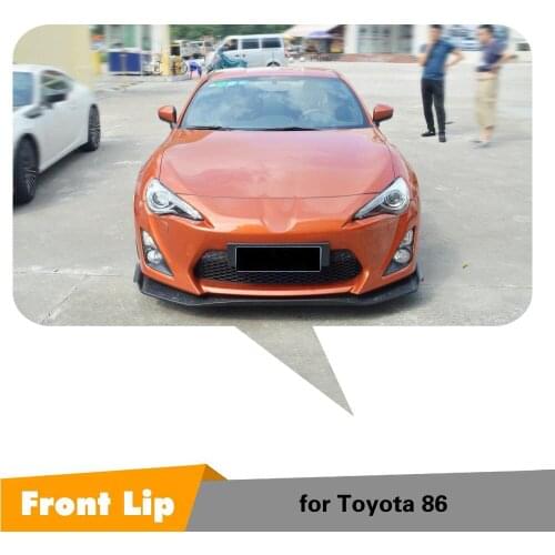 Carbon Fiber Front Lip Bumper Diffuser For TOYOTA FT86 GT86 Front Bumper Spoiler Body Kits Car Styling 2013 2014 2015
