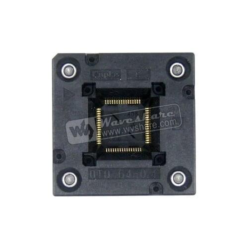 OTQ-64-0.4-01 Enplas IC Test & Burn-in Socket for QFP64/TQFP64/FQFP64/PQFP64 package 0.4 mm Pitch