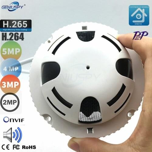 Geniuspy Home Security Dome Covert IP Camera Onvif Wired 1080P Mini IP Ethernet Camera 2MP 3MP 4MP 5MP IP Micro Cam With Audio