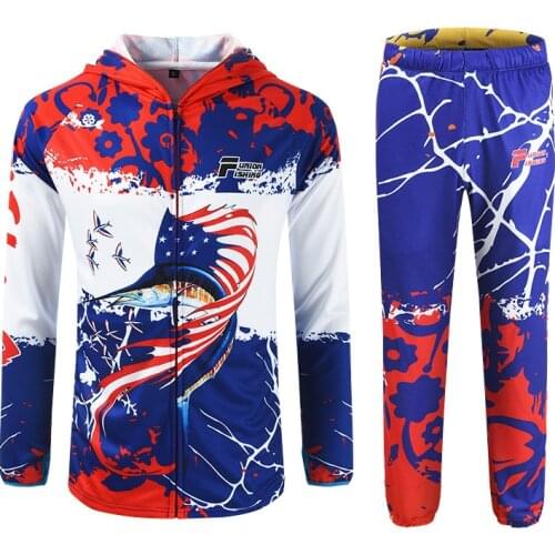 M-4XL Swordfish Fishing clothes suit UV Lightweight soft Jersey Pant set Sun protection Long sleeve Men Ice silk Shirt Plus size