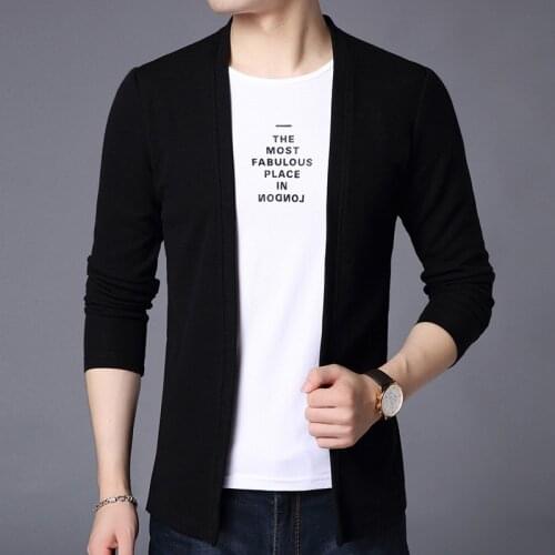 MRMT 2021 Brand New Mens Jackets Cardigan Pure Color Overcoat for Male Casual Long Sleeved Jacket Outer Wear Clothing Garment