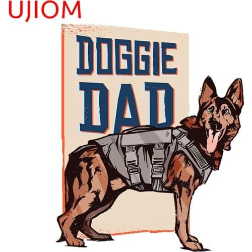 UJIOM Cartoon Wall Stickers Great Wolfhound Sticker Livingroom Decorations Room Animal Wallpaper Waterproof Home Decor Art Decal