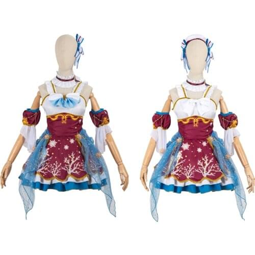 Love Live!Saint Snow after school Activity Leah Kazuno/Sarah Kazuno Cosplay Carnaval Costume Halloween Christmas Costume