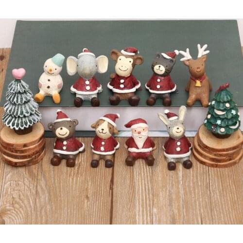 Resin crafts Christmas cartoon room decoration home ornaments