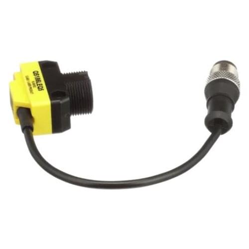 QS186LEQ5 Sensor Laser Class 1 Emitter 6 InchEuro Pigtail Cable, QS18 Series 71324