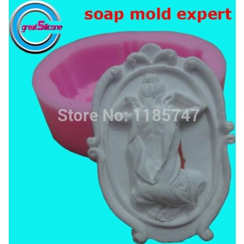 Sexy Lady Silicone Soap Mold 3D Silicone Molds Food Grade Chocolate Cake Molds Scented Gypsum Wax Mold