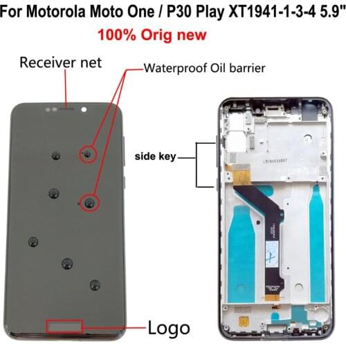Shyueda IPS 100% Orig New AAA+ For Motorola Moto One / P30 Play XT1941-1-3-4 5.9" LCD Display Touch Screen Digitizer