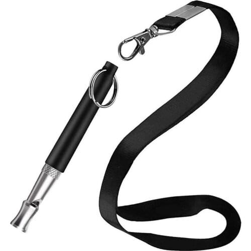 Dog Whistles Adjustable Tone to Prevent Barking Professional Dog Training Whistles Training Tool with Black Leash MUMR999