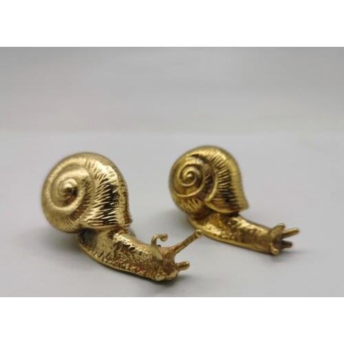 Creative Snail Shaped Drawer Cabinet Door Handle Pure Copper Wardrobe Tea Caddy Jewelry Box Knob Diy Decoration Pulls Handle