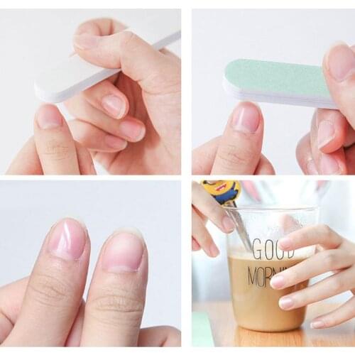1pc 3000/600 Girt Double Sided Round Nail Art Sanding Polisher Buffer Nail File R3MF