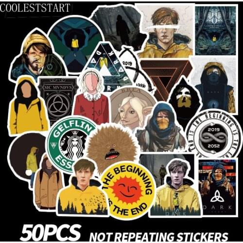 10/50Pcs/Pack Dark Classic German TV Series Stickers For Laptop Skateboard Luggage Refrigerator Notebook Helmet Toy Cartoon