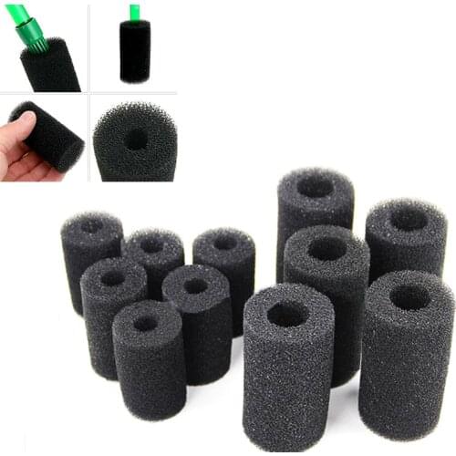 5 Pcs Sponge Aquarium Filter Protector Cover For Fish Tank Inlet Pond Black Foam Filter accessories