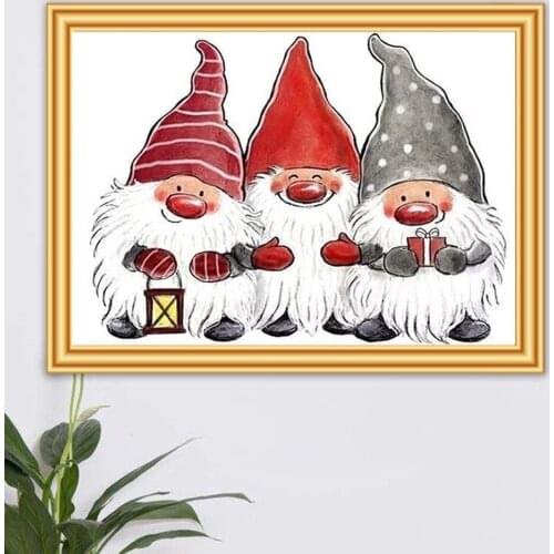 5D DIY Diamond Painting Santa Claus Cross stitch Kit Full Diamond Embroidery Mosaic Picture Rhinestone Home Decor Christmas Gift