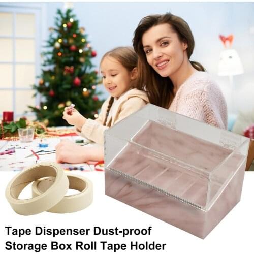 Tape Dispenser Dust-proof Storage Box Roll Tape Holder Durable and Suitable for Cutting Waterproof Tape Craft Tape and Masking