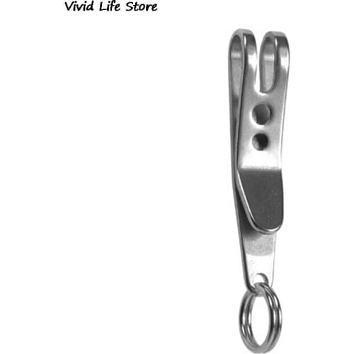 EDC Bag Suspension Clip with Key Ring Carabiner Stainless Steel Outdoor Quicklink Tool