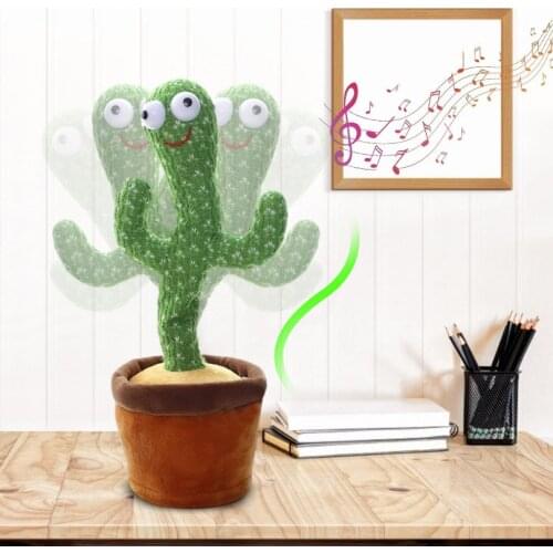 Cactus Plush Toy Electronic Shake Dancing toy with the song plush cute Dancing Cactus Early Childhood Education Toy For children