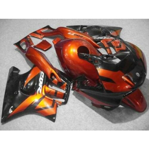 ABS Motor factory fairings set for Honda Orange black 1998 CBR600 F3 1997 CBR 600 F3 97 98 bodywork fairing kit+Tank cover-Hey