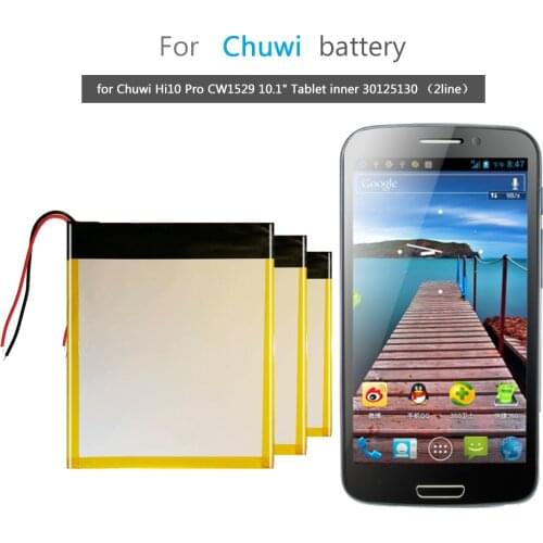 Battery CW1529 2line for Chuwi Hi10 Pro CW1529 10.1" Tablet Inner 30125130 2line Tablet Li-ion Bateria