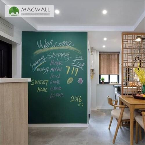 Magnetic double-layer cold color writing board 1.2*1.2m eco-friendly home teaching erasable dust free chalkboard wallpaper