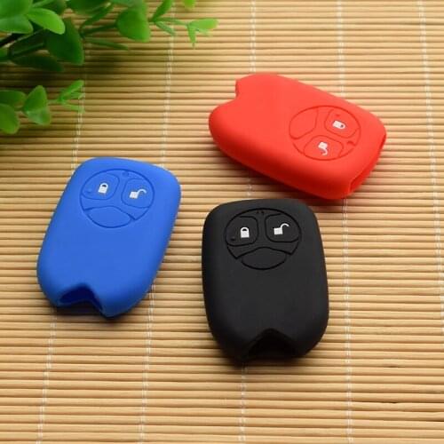 Silicone Car Key Case cover For Toyota Carina Camry Crown Mark Corolla 2 3 buttons Key rubber protect Shell