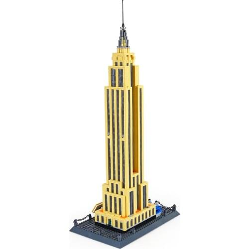 WANGE 5212 Building Blocks World Famous Architecture Series Empire State building of NewYork Funny Toys also for Children