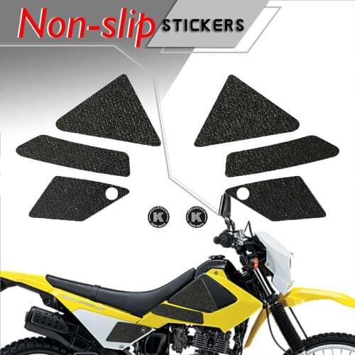 For Universal Motorcycle Non-slip Sticker Grips Protector Sticker Decal Gas Knee Grip Tank Traction Pad SUZUKI 15-18 DR 200S