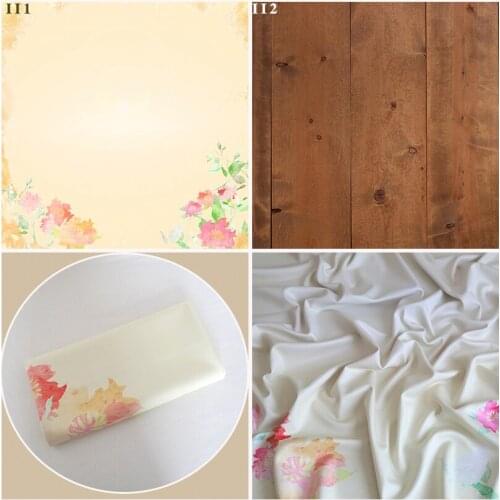 Vintage Wood Planks Photography Printed Backdrop Props Winkle Free Fabric Bancground Newborn Photography Props