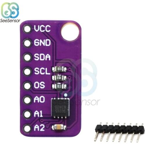 2.7V-3.3V High Accuracy Low-Voltage MAX30205 CJMCU-30205 Human Body Temperature Sensor Module Analog to Digital Converter ADC