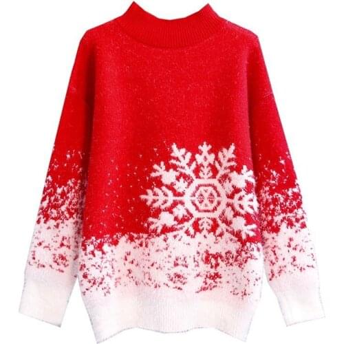 Women Pullover Autumn Winter o-neck 2021 oversize Sweater Pullover Women warm chic female loose cashmere Basic wool Sweaters