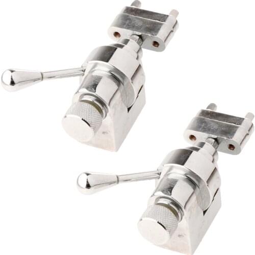 2 Sets Metal Snare Drum Throw Off Clamp Strainer Silver for Drum-player