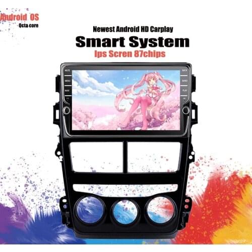 4G RAM 64G ROM 4G LTE Android 10 For TOYOTA VIOS YARIS 2018 2019 Multimedia Stereo Car DVD Navigation GPS music video player