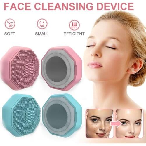 5 in 1 Face Cleansing Brush Silicone Facial Brush Electric Wash Face Machine Deep Cleaning Pore Skin Care Face Massage Brush