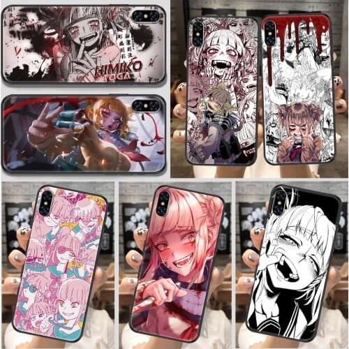 Anime Himiko Toga Phone Case For iphone 5 5S SE 2 6 6S 7 8 11 12 Mini Plus X XS XR Pro Max black tpu funda fashion cell cover