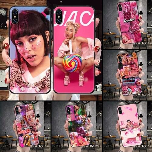 Doja Cat Phone Case For iphone 5 5S SE 2 6 6S 7 8 11 12 Mini Plus X XS XR Pro Max black trend shell painting waterproof soft