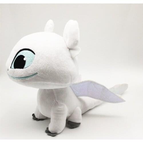 Kids plush toy white toothless plush doll toy dragon train toy anime boys girls birthday gift toy 13-25cm