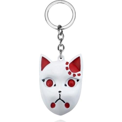 Kimetsu no Yaiba Fashion Novelty Keychain Anime Sabito Tanjirous Mask Keychain
