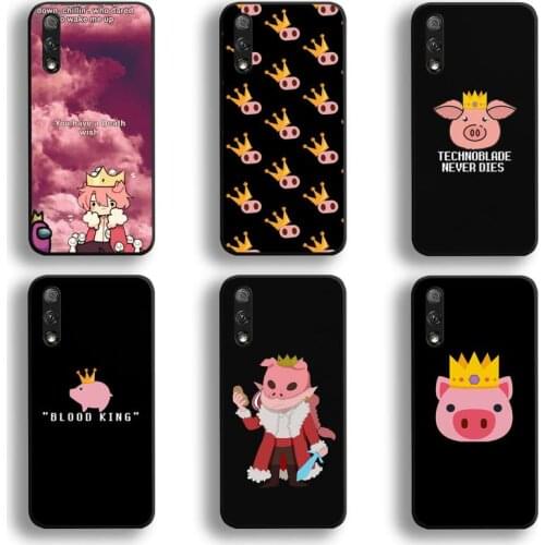 Top Game Technoblade Blood God Phone Case For Huawei Honor 30 20 10 9 8 8x 8c v30 Lite view 7A pro