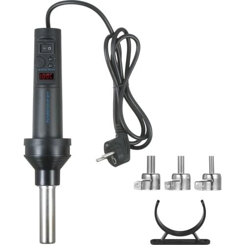 Mini Heat Gun 420W Portable Hot Air Gun Adjustable Temperature & Air Flow Heat Gun for Paint Removal Adhesive Welding