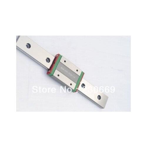 CNC miniature linear rail MGW9 - L390mm rail with MGW9 flanged widen linear block carriage