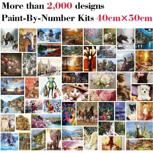 Mileelife Paintting By Numbers for Kids Adults DIY Beginner Oil Painting Kit Home Decoration