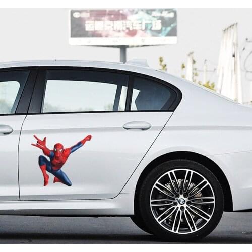 Disney Spiderman Car Sticker Home Decoration Wall Stick Multifunctional Sticke Cartoon Anime Figure Spider Man Auto Stickers
