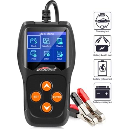NEW@KONNWEI KW600 Car Battery Tester 12V 100 to 2000CCA 12 Volts Battery tools for the Car Quick Cranking Charging Diagnostic 89