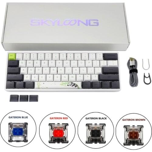 SK61 61 Key Custom RGB Optical Switch Mechanical Keyboard Hot Swapping Socket USB Wired PBT DYE Sublimation keycap XJ65