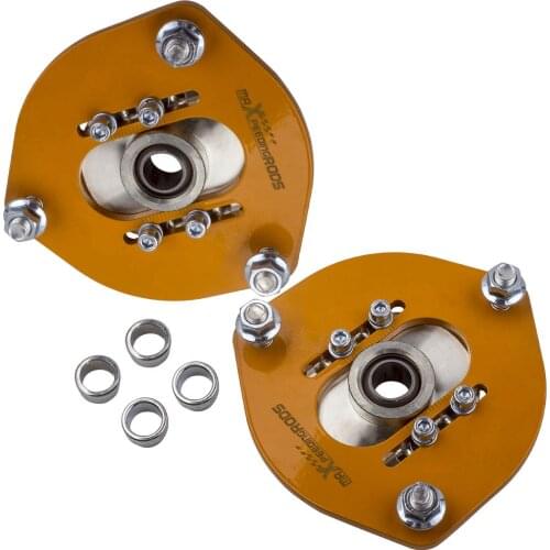 Front Steel Camber Caster Plates Coilover Alignment For Toyota Camry XV40 07-11 for LEXUS ES350 2007-2009 CoilOver Suspension