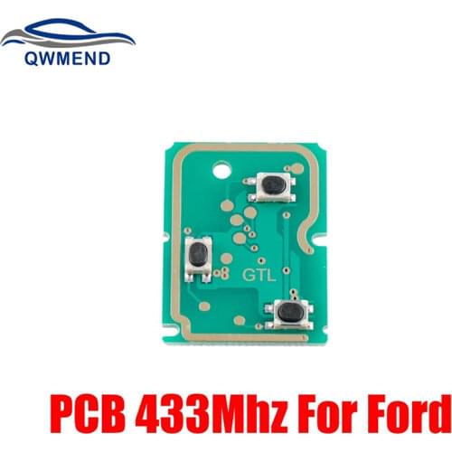 BHKEY Car key PCB For Ford 433Mhz For Ford Focus Fiesta Fusion C-Max For Mondeo Galaxy C-Max S-Max Remote Key Electronic Board